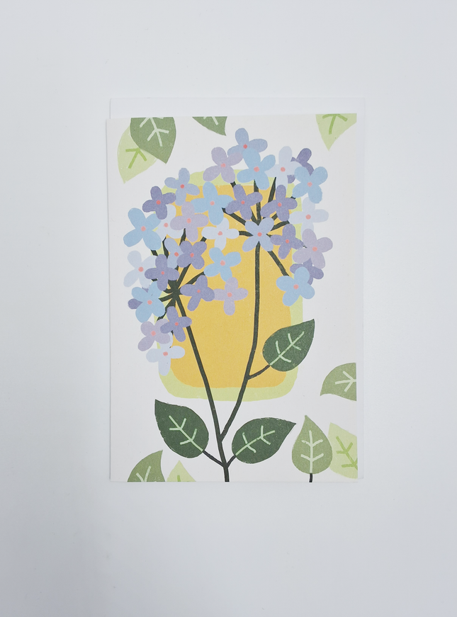 Wenskaart hortensia...