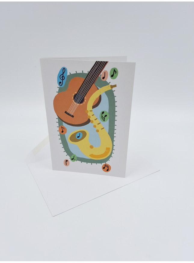 Greeting card music, card...