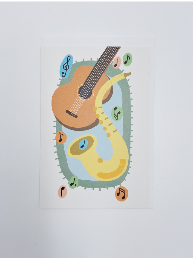 Greeting card music, card...