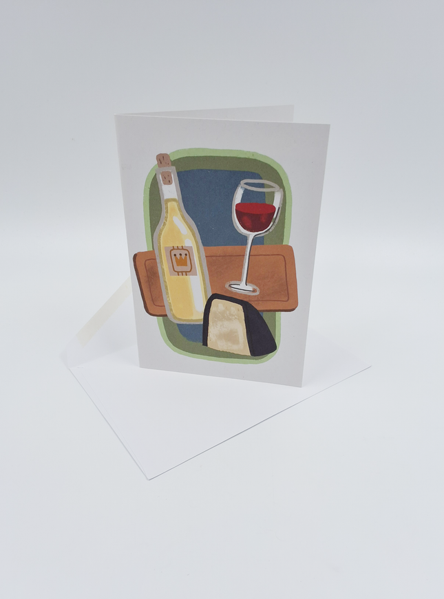 Wenskaart wijn