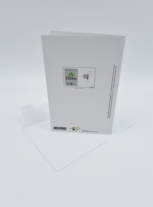 wenskaart vogel, veel kracht