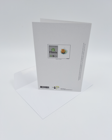 Wenskaart vallende bladeren