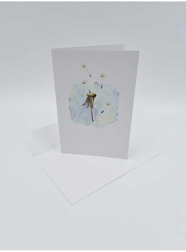 Dandelion condolence greeting card