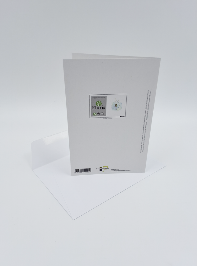 Wenskaart paardenbloem condoleance