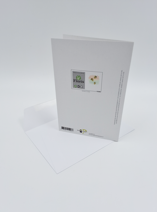 Wenskaart bladeren, ik denk aan je