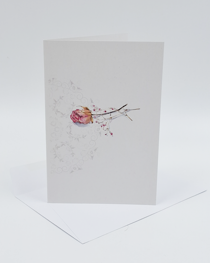 Wenskaart roos