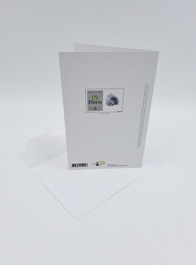 Wenskaart hortensia condoleance