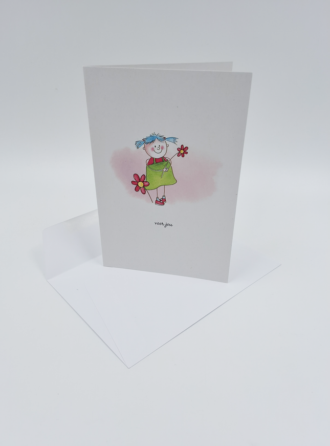 Wenskaart kindje voor jou