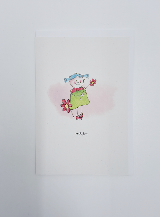 Wenskaart kindje voor jou