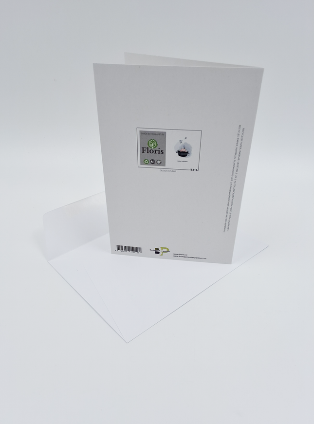 Wenskaart kind in bad