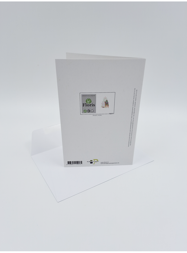 Wenskaart stoel met cadeau