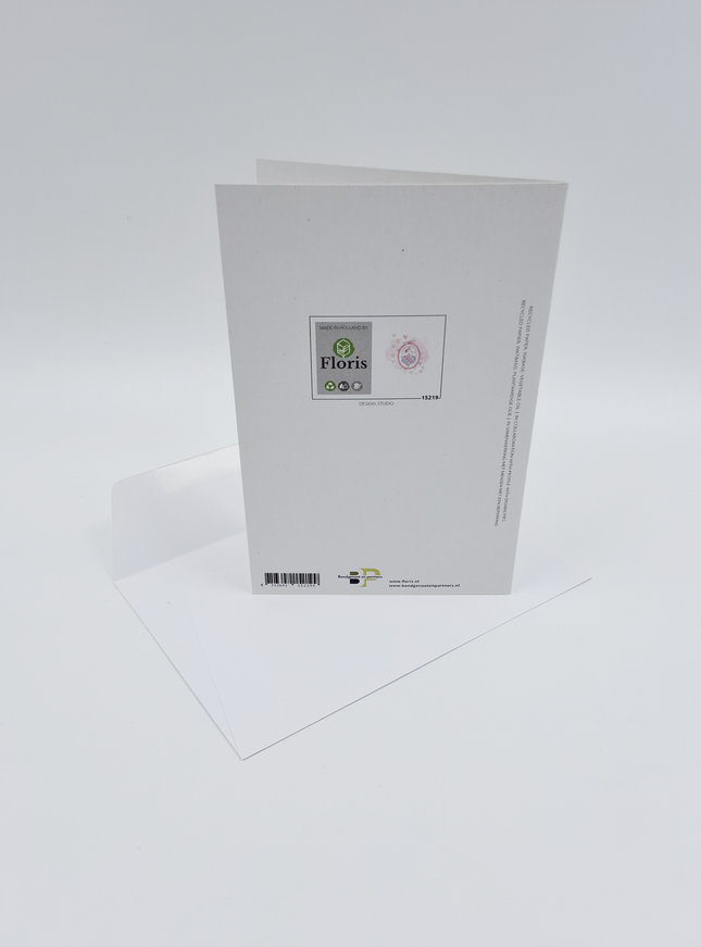 wenskaart geboorte roze