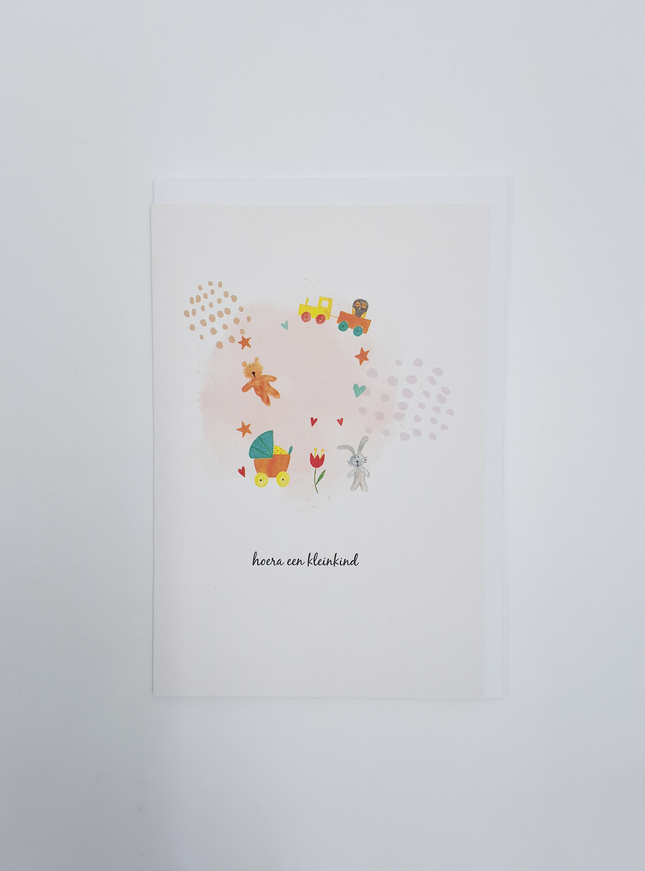 Wenskaart hoera opa & oma