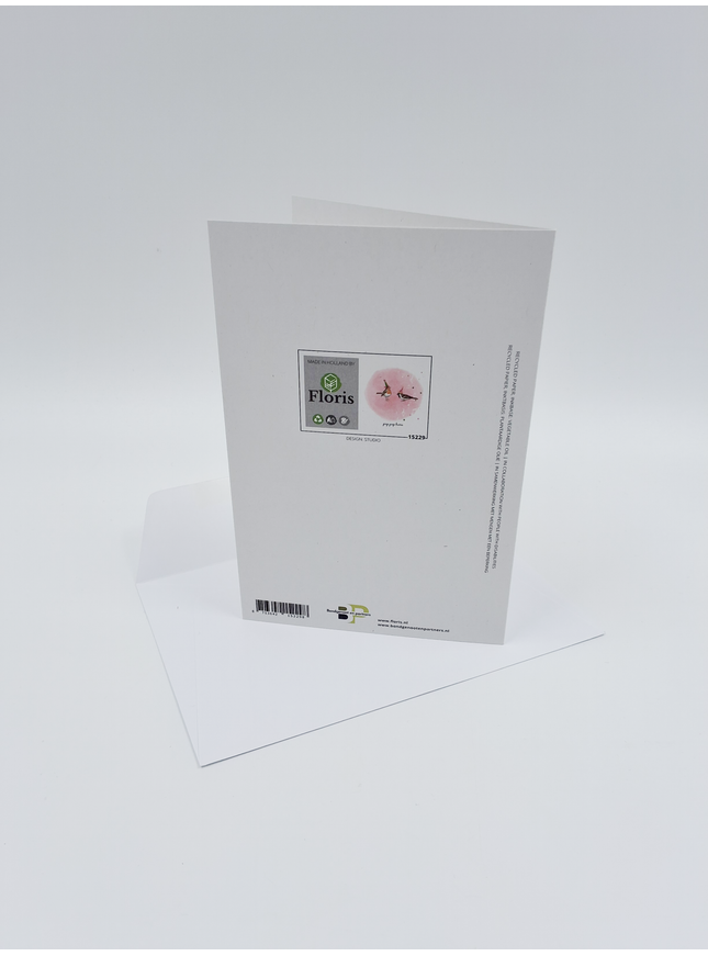 wenskaart vogels, piep piep hoera