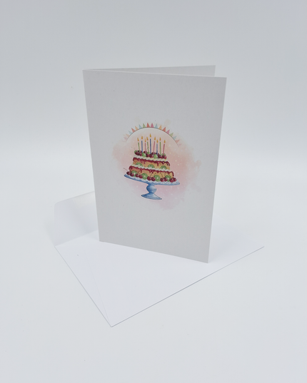 Wenskaart taart