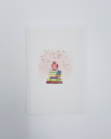 Wenskaart uil, je bent een…