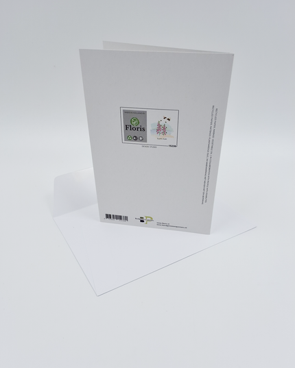 Wenskaart bijen, bij-zonder veel geluk