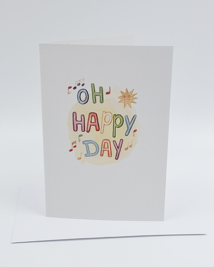 Wenskaart oh happy day (F15251)