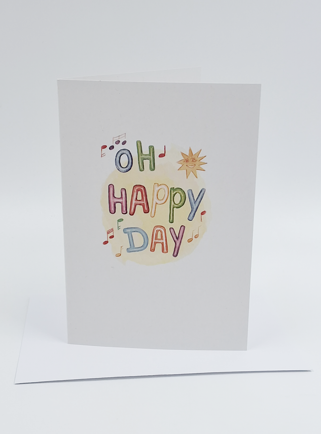 Wenskaart oh happy day (F15251)