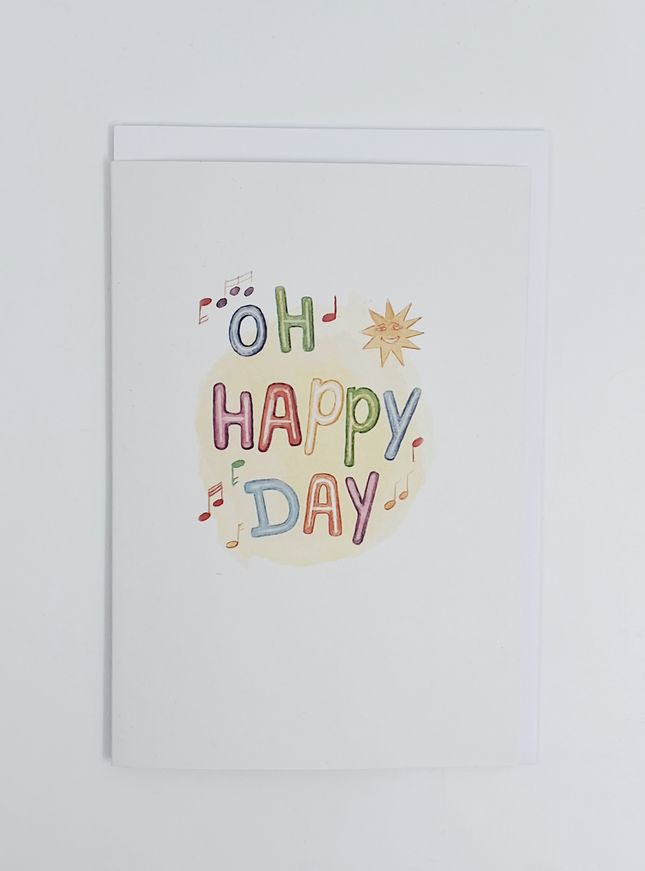 Wenskaart oh happy day (F15251)