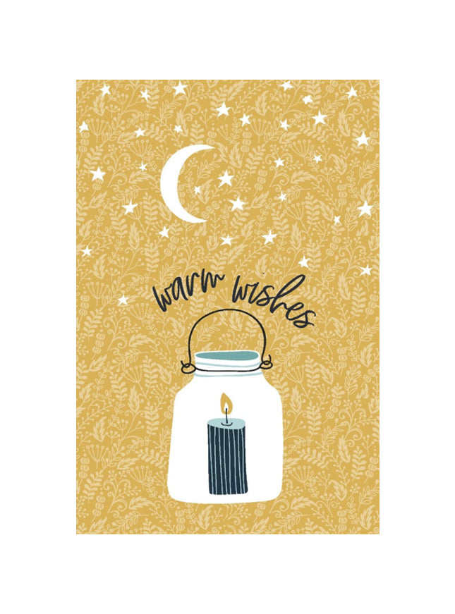 Kerst ansichtkaart lichtjes (5x)