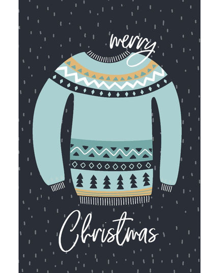 Kerst ansichtkaart trui (5x)