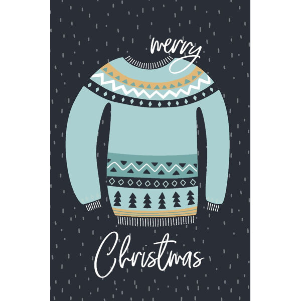 Kerst ansichtkaart trui (5x)