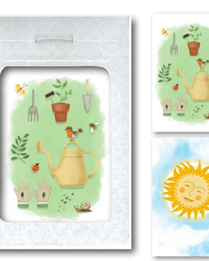 Wenskaarten tasje 6x tuin en natuur (F10083 + F10084)