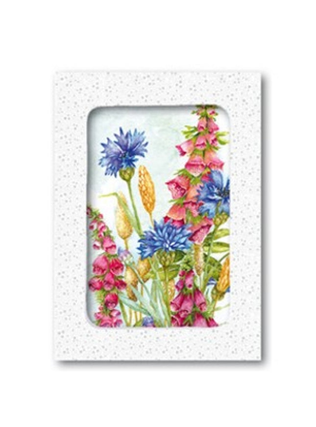 Wenskaarten doosje 5x korenbloem ridderspoor (F12475)