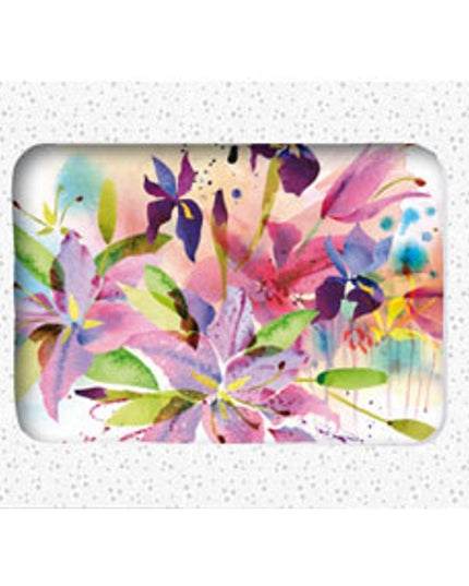 Wenskaarten doosje 5x modern boeket (F11099)