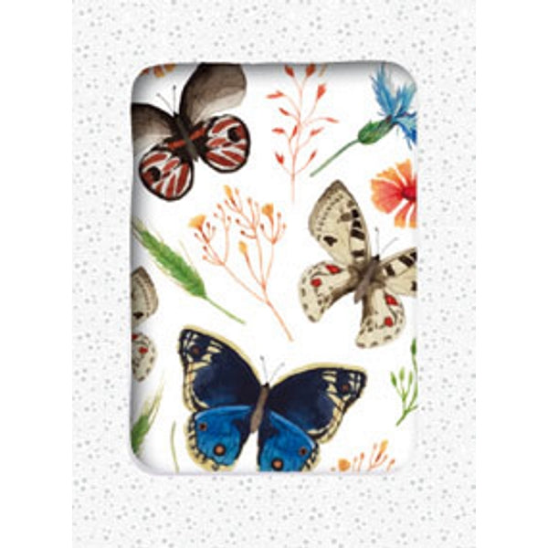Wenskaarten doosje 5x vlinder bloem (F11097)