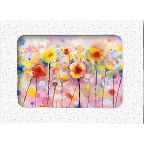 Wenskaarten doosje 5x veldboeket (F11061)