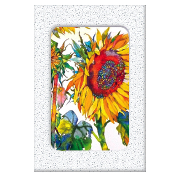 Wenskaarten doosje 5x zonnebloem (F11035)
