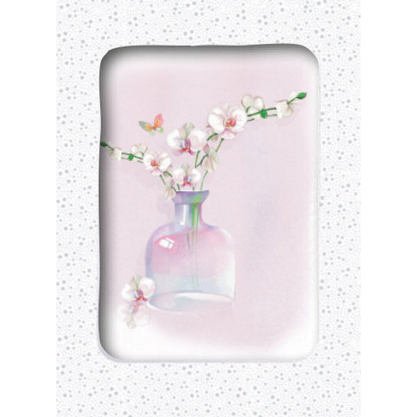 Wenskaarten doosje 5x bloementak in vaas (F10085)