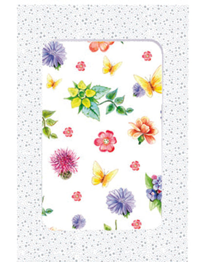 Wenskaarten doosje 5x bloemen (F10080)