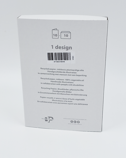 Kerstkaarten doosje 10x we are the world (F12835)