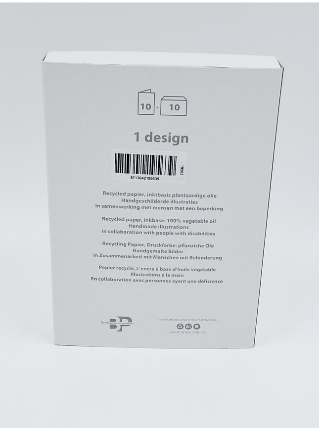 Kerstkaarten doosje 10x Maria en Jozef (F12887)