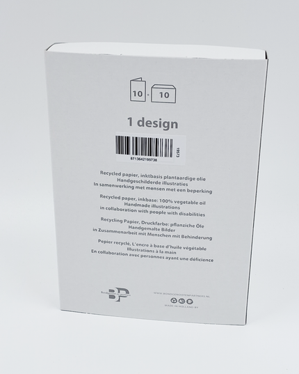 Kerstkaarten doosje 10x sneeuwpop 15 (F11854)