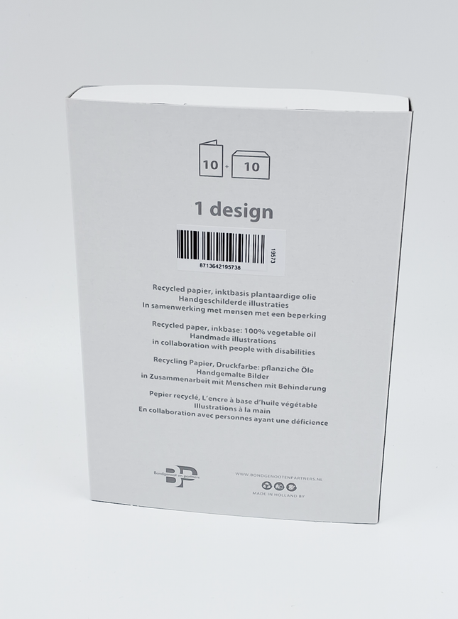 Kerstkaarten doosje 10x sneeuwpop 15 (F11854)