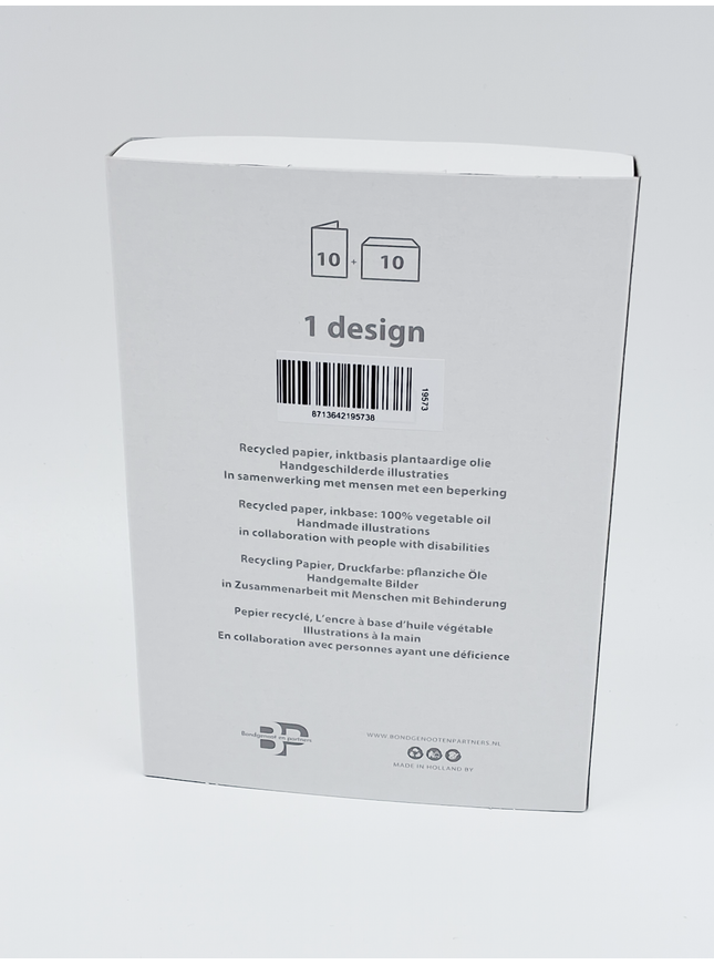 Kerstkaarten doosje 10x sneeuwpop 15 (F11854)