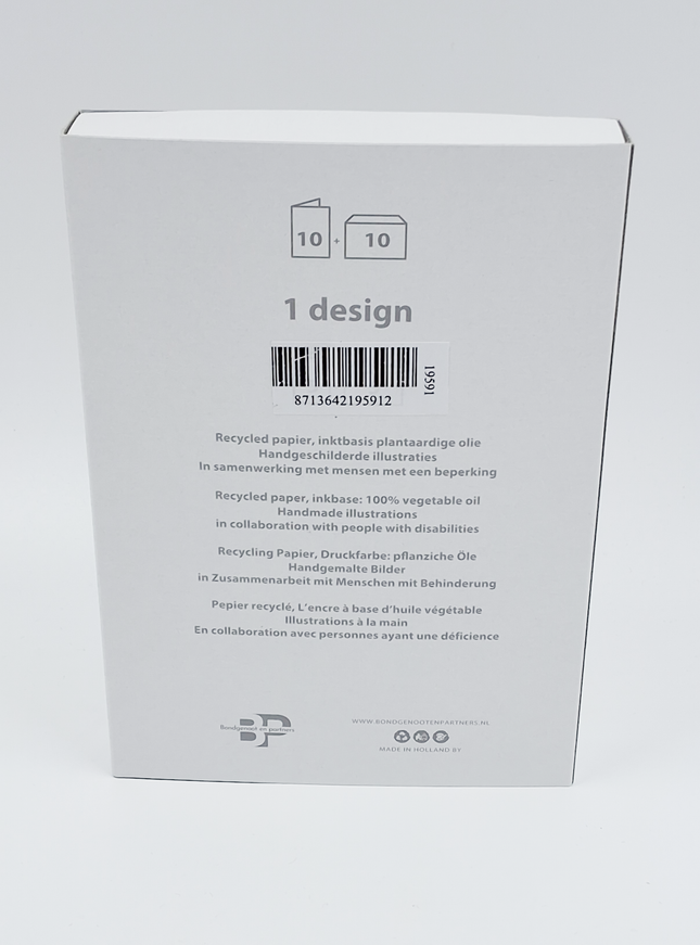 Kerstkaarten doosje 10x drie koningen blauw geel (F12961)