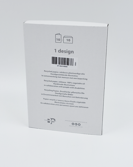 Kerstkaarten doosje 10x ezel Jozef Maria (F12963)