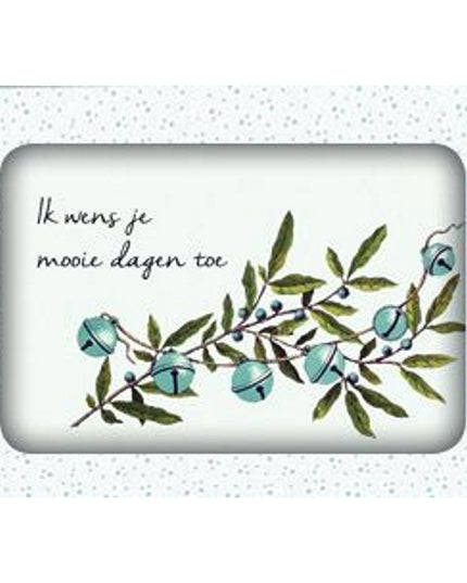 Kerstkaarten doosje 10x ik wens je (F13067)