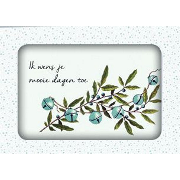 Kerstkaarten doosje 10x ik wens je (F13067)