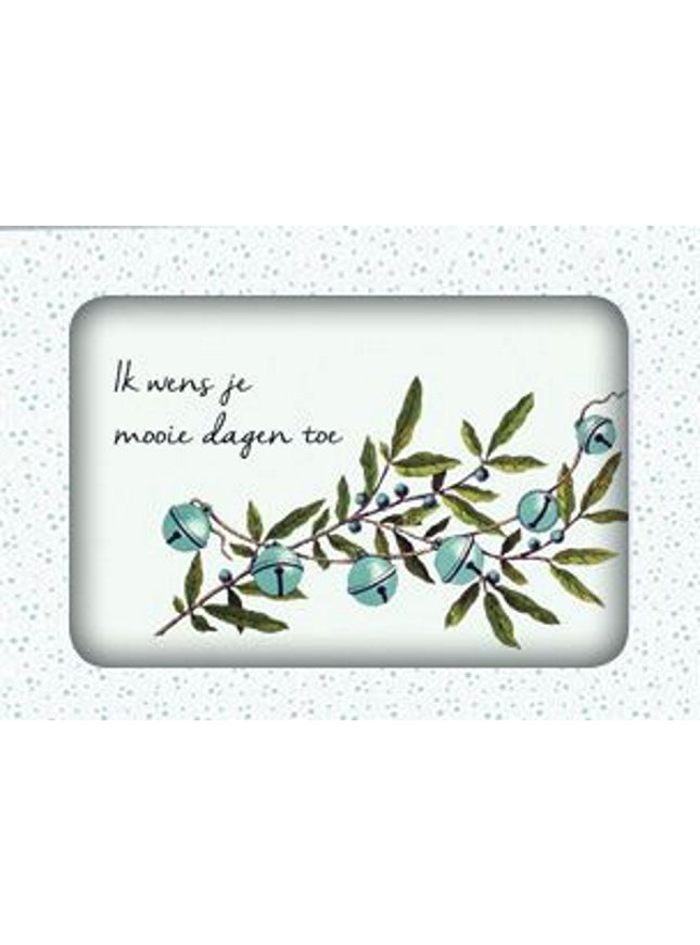 Kerstkaarten doosje 10x ik wens je (F13067)