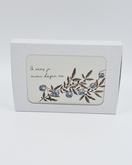 Kerstkaarten doosje 10x ik wens je (F13067)