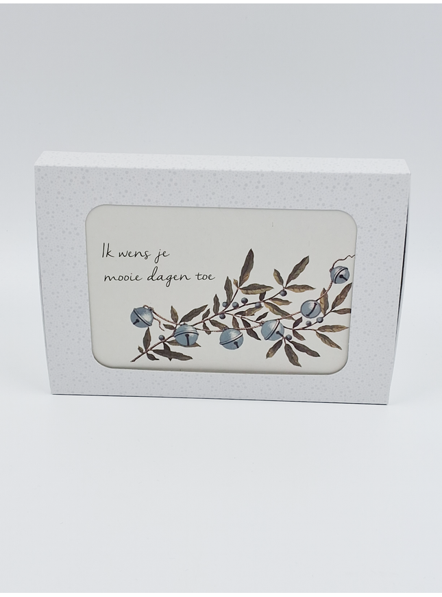 Kerstkaarten doosje 10x ik wens je (F13067)