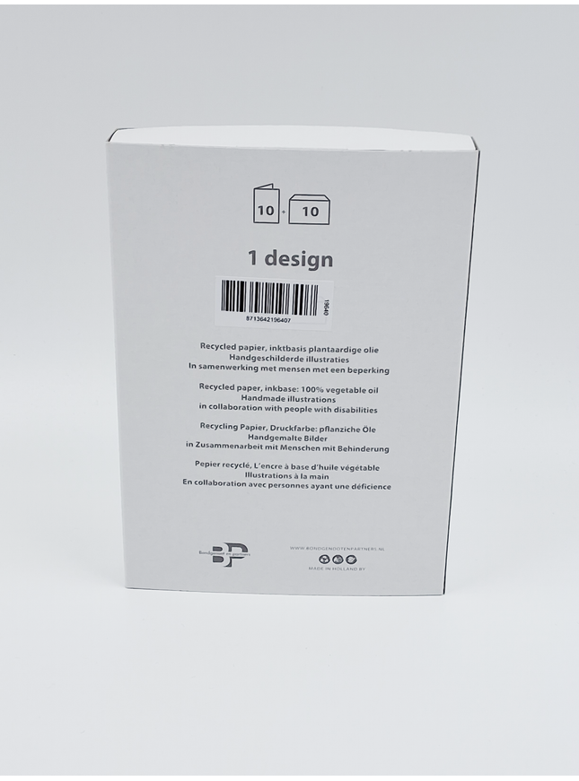 Kerstkaarten doosje 10x ik wens je (F13067)