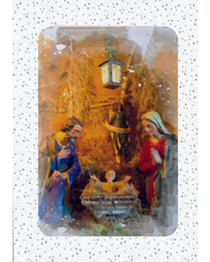 Kerstkaarten doosje 10x Jozef en Maria (F13085)