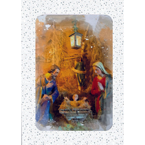 Kerstkaarten doosje 10x Jozef en Maria (F13085)